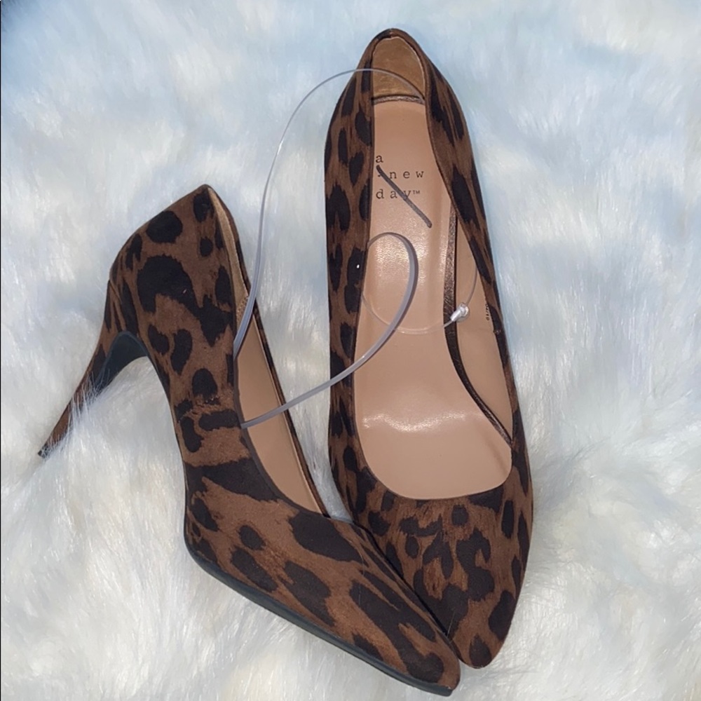 Leopard print heels